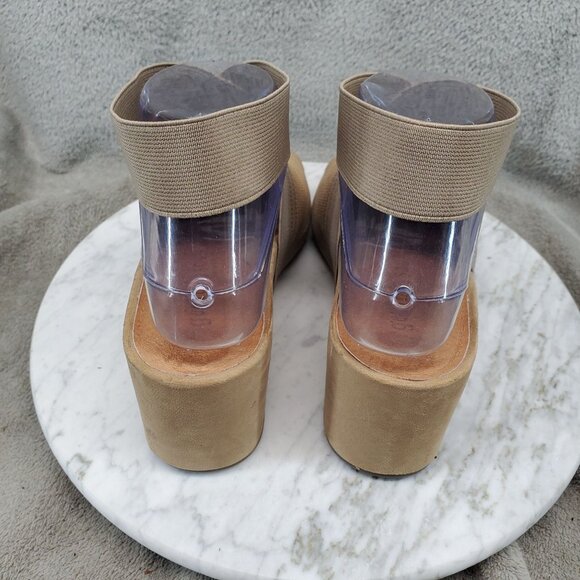 Gentle Souls By Kenneth Cole Shoes Womens 7.5 Gwendoline Brown Leather Sandals - Picture 7 of 9